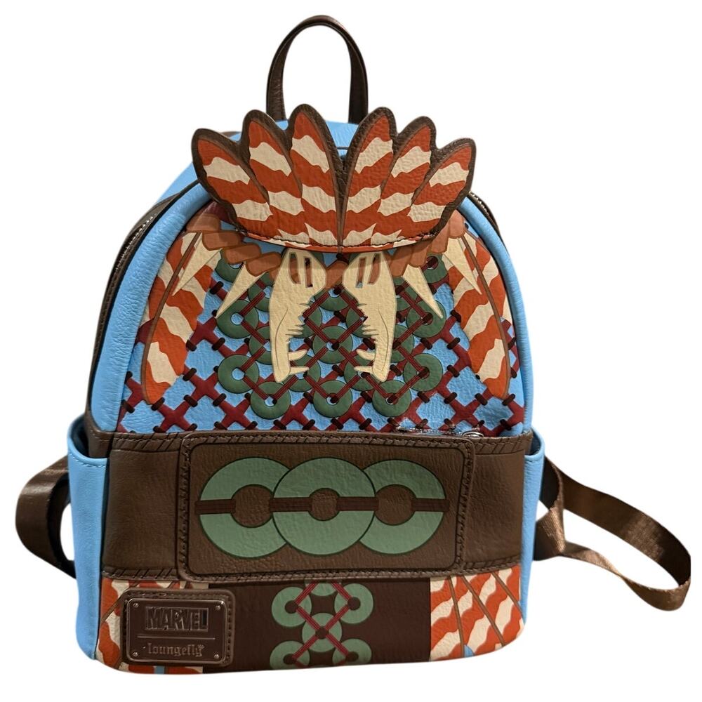 Loungefly Marvel Black Panther Wakanda Forever Mini Backpack Tribal Print